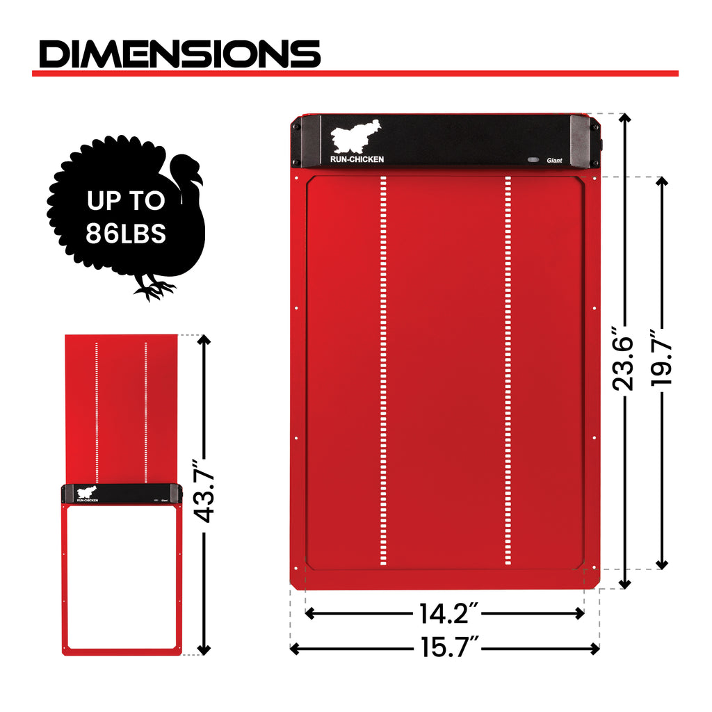 Run-Chicken Giant Automatic Coop Door