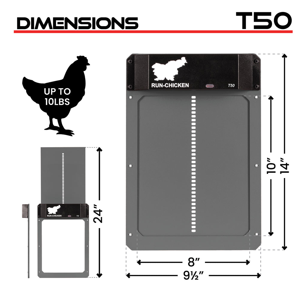 Run-Chicken T50 Automatic Coop Door