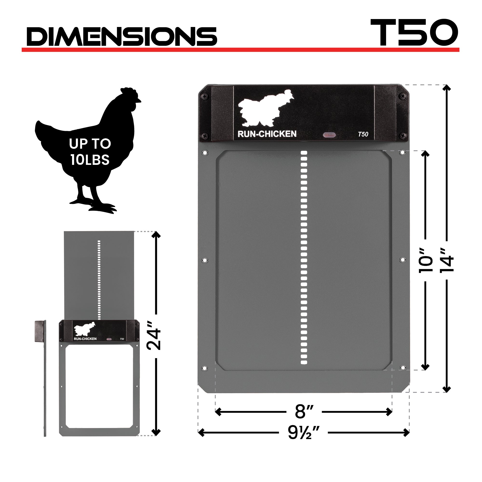 Run-Chicken T50 Automatic Coop Door