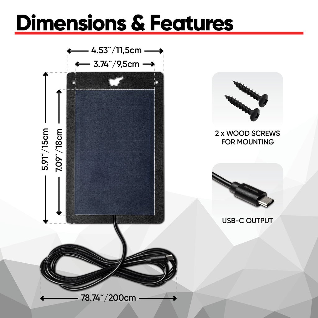 Solar Panel Charger (for Run-Chicken Giant)