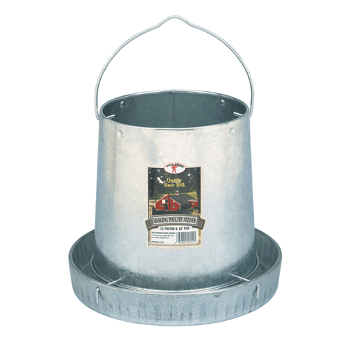 Little Giant 12 Pound Hanging Metal Poultry Feeder